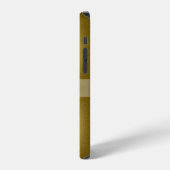 Glanzend goudmetaal met Gepersonaliseerd naam iPhone Hoesje (Linkerkant)