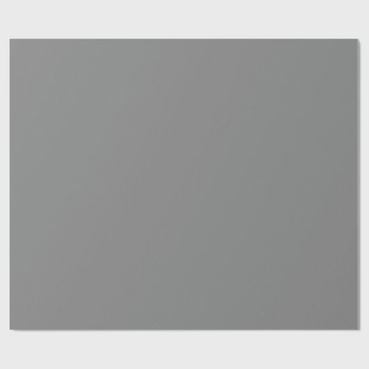 Glanzend Grijs Stevig Kleur Verpakkend Document Cadeaupapier (Vlak)