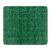 Glanzend groen & zilver glitter snijplank (Voorkant)
