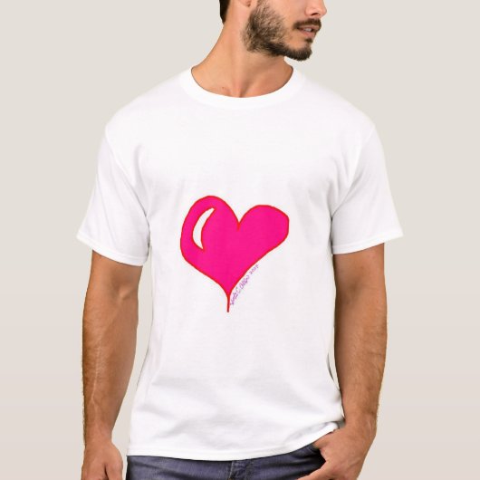 Glanzend Hart T-shirt (Voorkant)