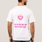 Glanzend Hart van Liefde T-shirt (Achterkant)