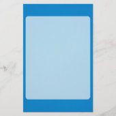 Glanzend heldere blauwe achtergrond briefpapier (Voorkant)