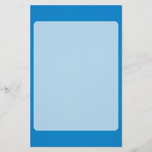 Glanzend heldere blauwe achtergrond briefpapier (Voorkant)