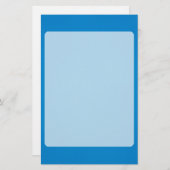 Glanzend heldere blauwe achtergrond briefpapier (Voorkant / Achterkant)