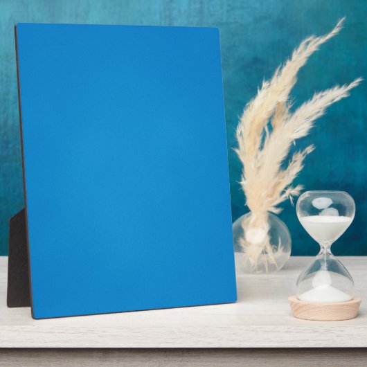 Glanzend heldere blauwe achtergrond fotoplaat (Zijkant)