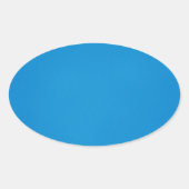 Glanzend heldere blauwe achtergrond ovale sticker (Voorkant)