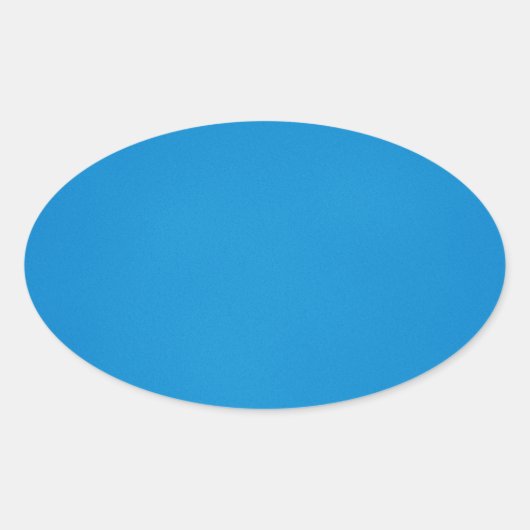 Glanzend heldere blauwe achtergrond ovale sticker (Voorkant)