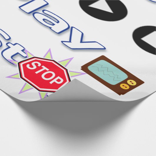 Glanzend het Verpakken Document Pauze, Spel einde Cadeaupapier (Hoek)