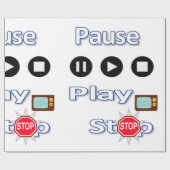 Glanzend het Verpakken Document Pauze, Spel einde Cadeaupapier (Vlak)