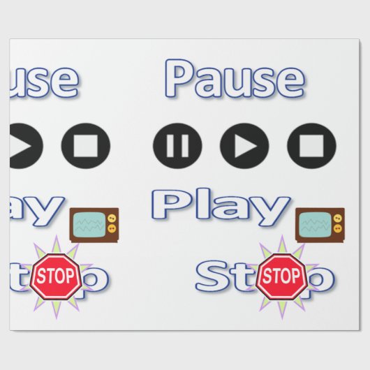 Glanzend het Verpakken Document Pauze, Spel einde Cadeaupapier (Vlak)