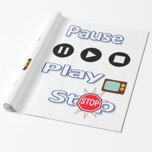 Glanzend het Verpakken Document Pauze, Spel einde Cadeaupapier