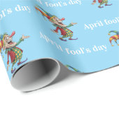 Glanzend Inpakpapier 1 April Clown (Rol Hoek)