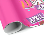 Glanzend Inpakpapier 1 April Clown (Rol Hoek)