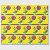 Glanzend Inpakpapier 1 April Clown (Vlak)