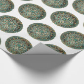 Glanzend Inpakpapier, Azteken Cadeaupapier (Hoek)