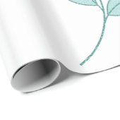 Glanzend inpakpapier bladeren, Natuur (Rol Hoek)