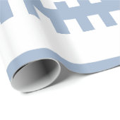 Glanzend Inpakpapier Blauw & Wit Streep (Rol Hoek)