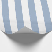 Glanzend Inpakpapier Blauw & Wit Streep (Hoek)