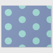 Glanzend inpakpapier Blauwe Stippen (Vlak)