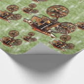 Glanzend Inpakpapier Bloemen (Hoek)