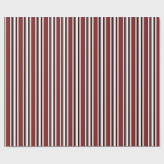 Glanzend inpakpapier Bourgondische strepen (Vlak)