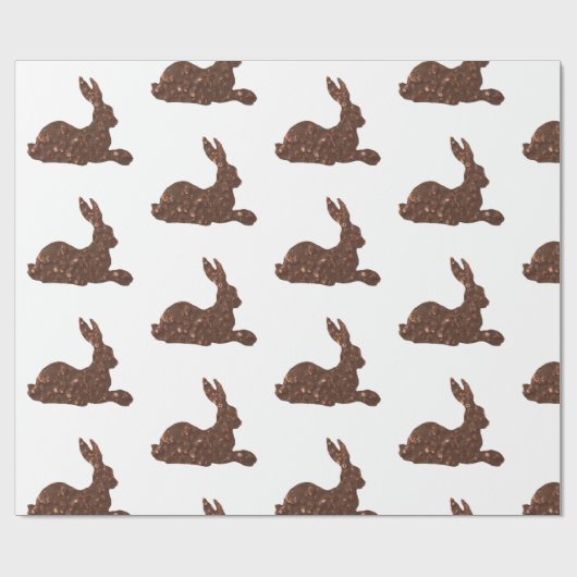 Glanzend inpakpapier, chocolade Pasen Cadeaupapier (Vlak)