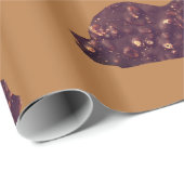 Glanzend inpakpapier, chocoladekonijn cadeaupapier (Rol Hoek)