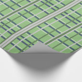 Glanzend Inpakpapier Groen Rut (Hoek)