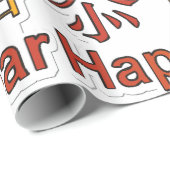 Glanzend inpakpapier Happy New Year Happy Birthday (Rol Hoek)