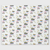 Glanzend inpakpapier held fiets auto vliegtuig (Vlak)