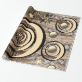 Glanzend Inpakpapier Hout (Uitgerold)
