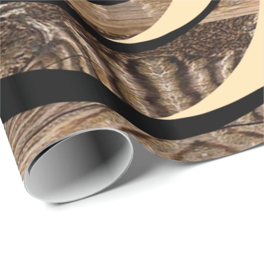 Glanzend Inpakpapier Hout (Rol Hoek)