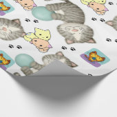 Glanzend Inpakpapier Kat (Hoek)
