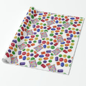 Glanzend Inpakpapier Kleuren (Uitgerold)
