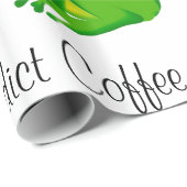 Glanzend inpakpapier, koffie verslaafd kikkerbonen cadeaupapier (Rol Hoek)