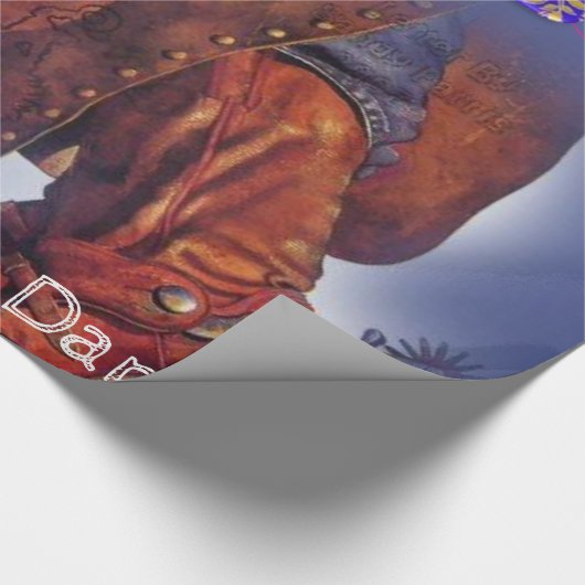 Glanzend inpakpapier, Line Dancing Country Cadeaupapier (Hoek)