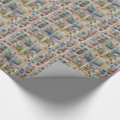 Glanzend inpakpapier Mahjong (Hoek)