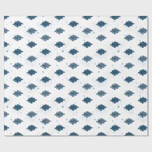 Glanzend Inpakpapier met Marineblauw Lintmotief