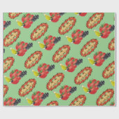 Glanzend inpakpapier, Olijfolie Olijven Tomaat Cadeaupapier (Vlak)