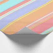 Glanzend Inpakpapier Pastel Streep (Hoek)