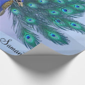 Glanzend Inpakpapier, Pauw Cadeaupapier (Hoek)