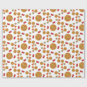 Glanzend Inpakpapier Pizza (Vlak)