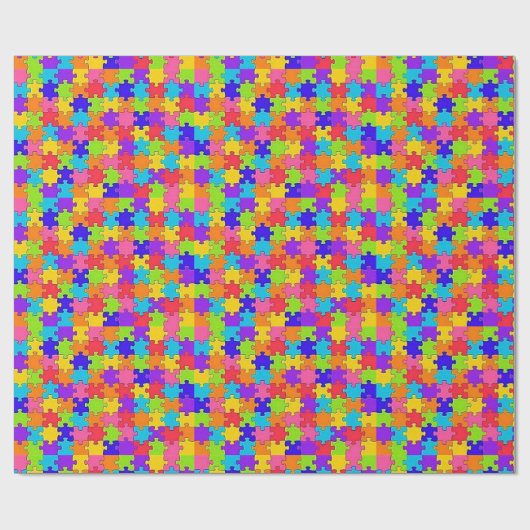 Glanzend inpakpapier puzzel (Vlak)