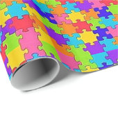 Glanzend inpakpapier puzzel (Rol Hoek)