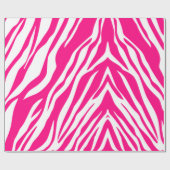 Glanzend inpakpapier roze luipaard (Vlak)