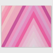 Glanzend inpakpapier roze streep (Vlak)