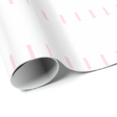 Glanzend Inpakpapier Roze & Witte Streep (Rol Hoek)