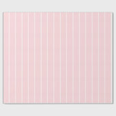 Glanzend Inpakpapier Roze & Witte Streep (Vlak)