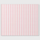 Glanzend Inpakpapier Roze & Witte Streep (Vlak)