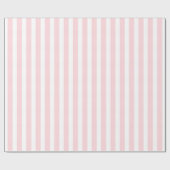 Glanzend Inpakpapier Roze & Witte Streep (Vlak)